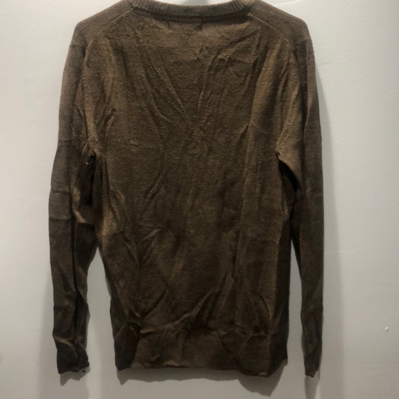 Brown V-neck Sweater - Picture 2 of 2